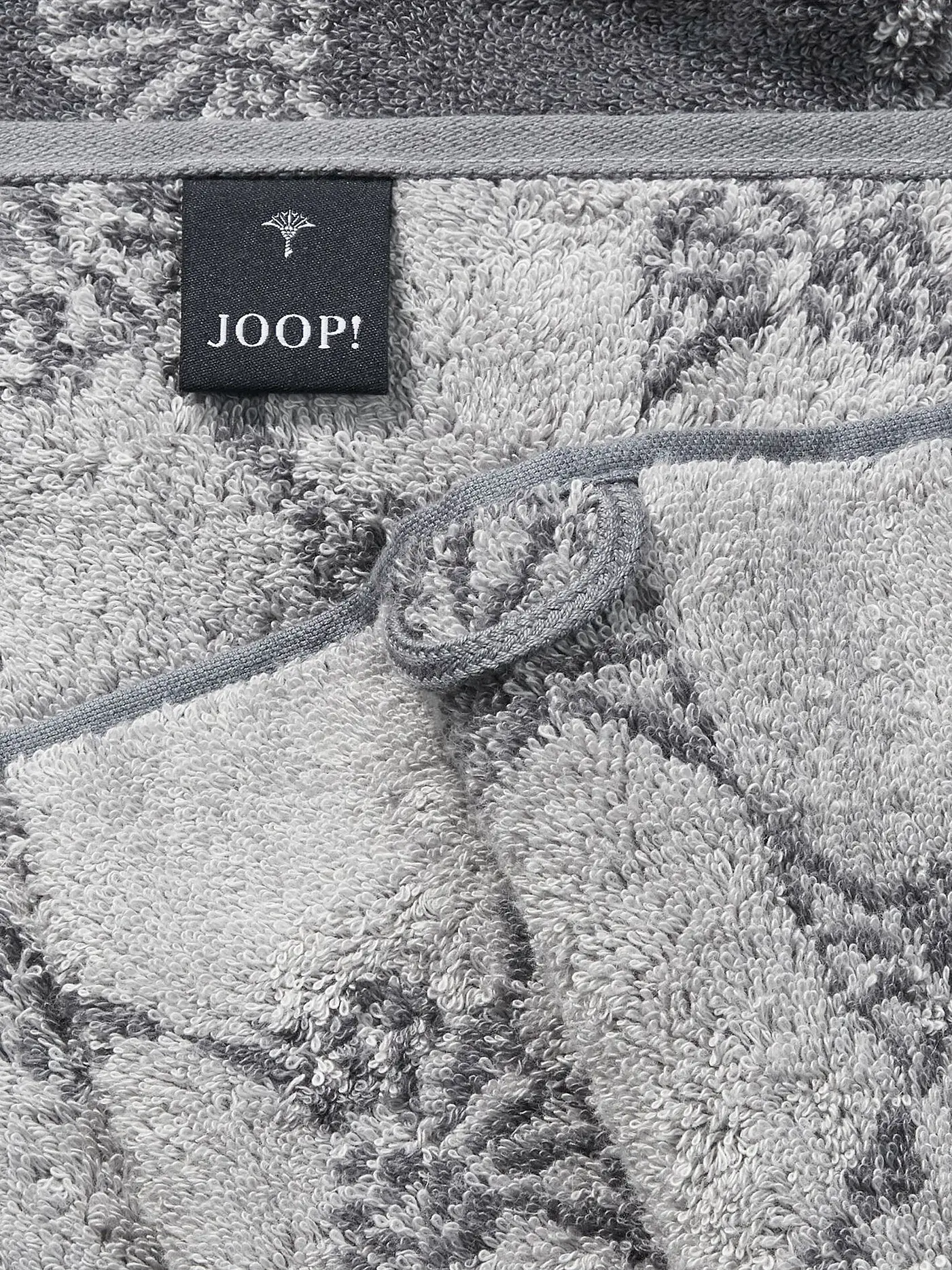 JOOP | Saunatuch Cornflower 80x200cm Schwarz | grau
